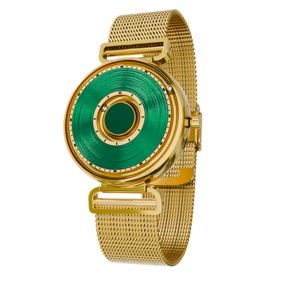 Bella Gold Green Bracelet en maille or