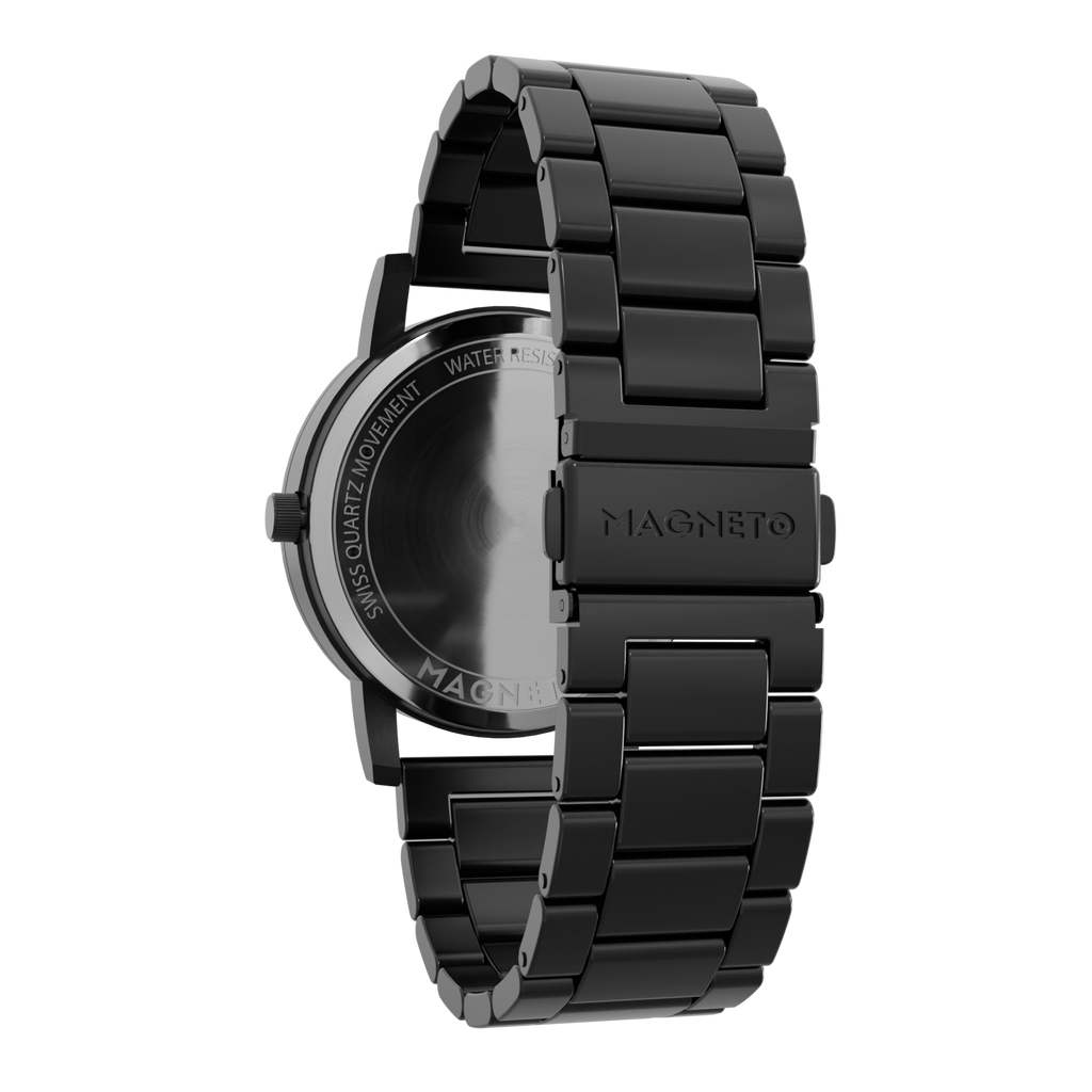 Magneto-Watch-Edelstahl-Schwarz-Side