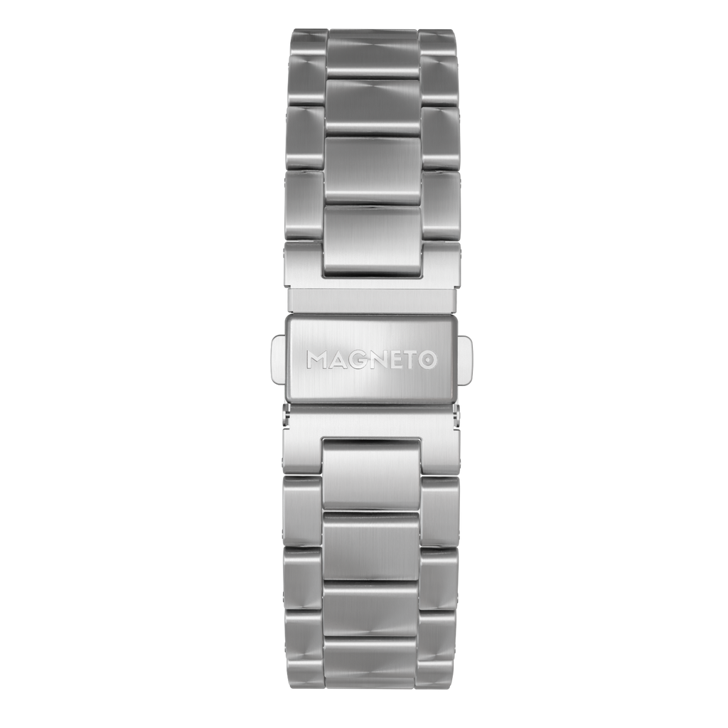 Magneto-Watch-Edelstahl-Silber-Front