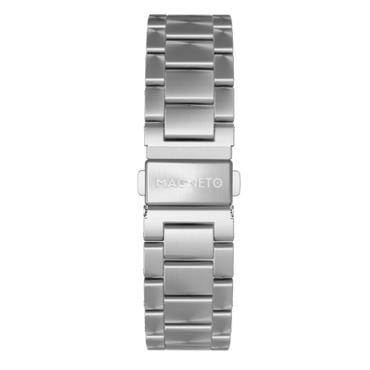 Magneto-Watch-Edelstahl-Silber-Front