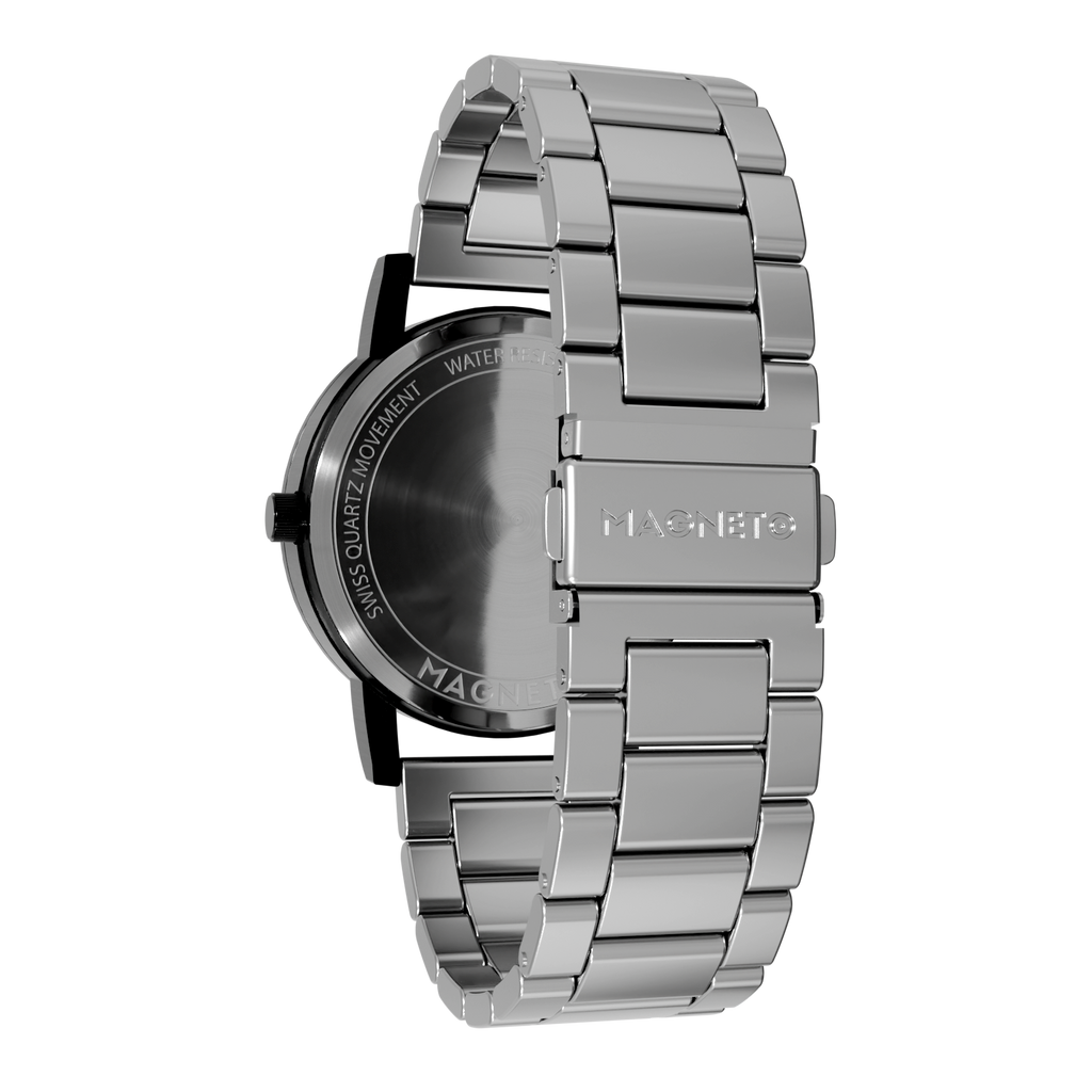 Magneto-Watch-Edelstahl-Silber-Side