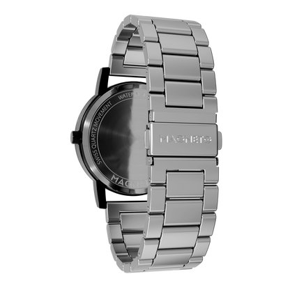 Magneto-Watch-Edelstahl-Silber-Side