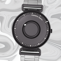 Fusion Black bracelet en acier inoxydable argent