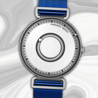 Fusion Silver bracelet en maille bleu