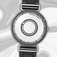 Fusion Silver bracelet en acier inoxydable noir