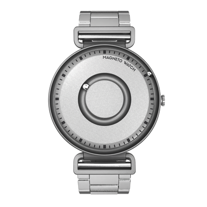 Fusion Silver bracelet en acier inoxydable argent