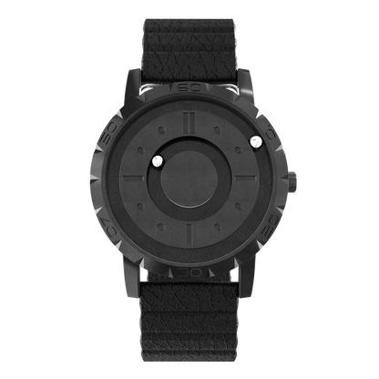 Komet Black synthetic leather magnetic black