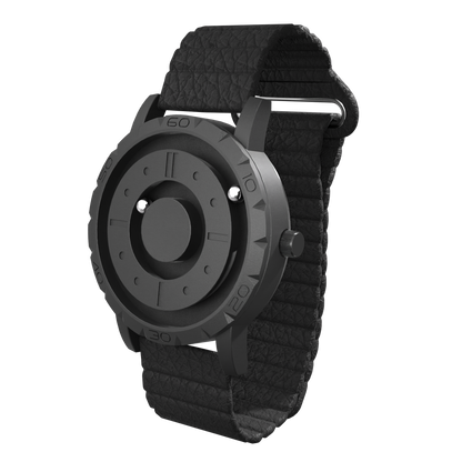 Komet Black synthetic leather magnetic black