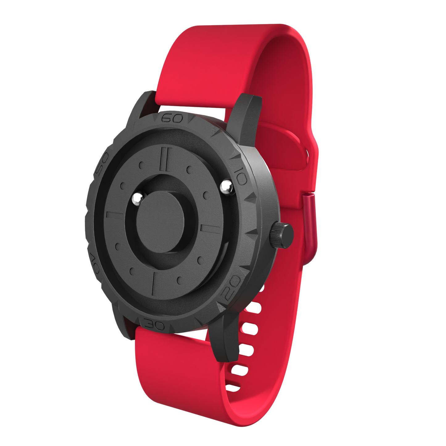 Komet Black silicone red