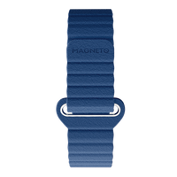 Bracelet magnétique en cuir bleu