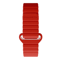 Bracelet magnétique en cuir rouge