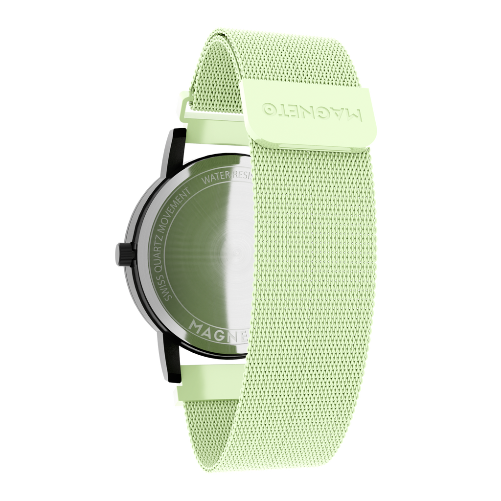 Magneto-Watch-Maschenarmband-Mint-Side