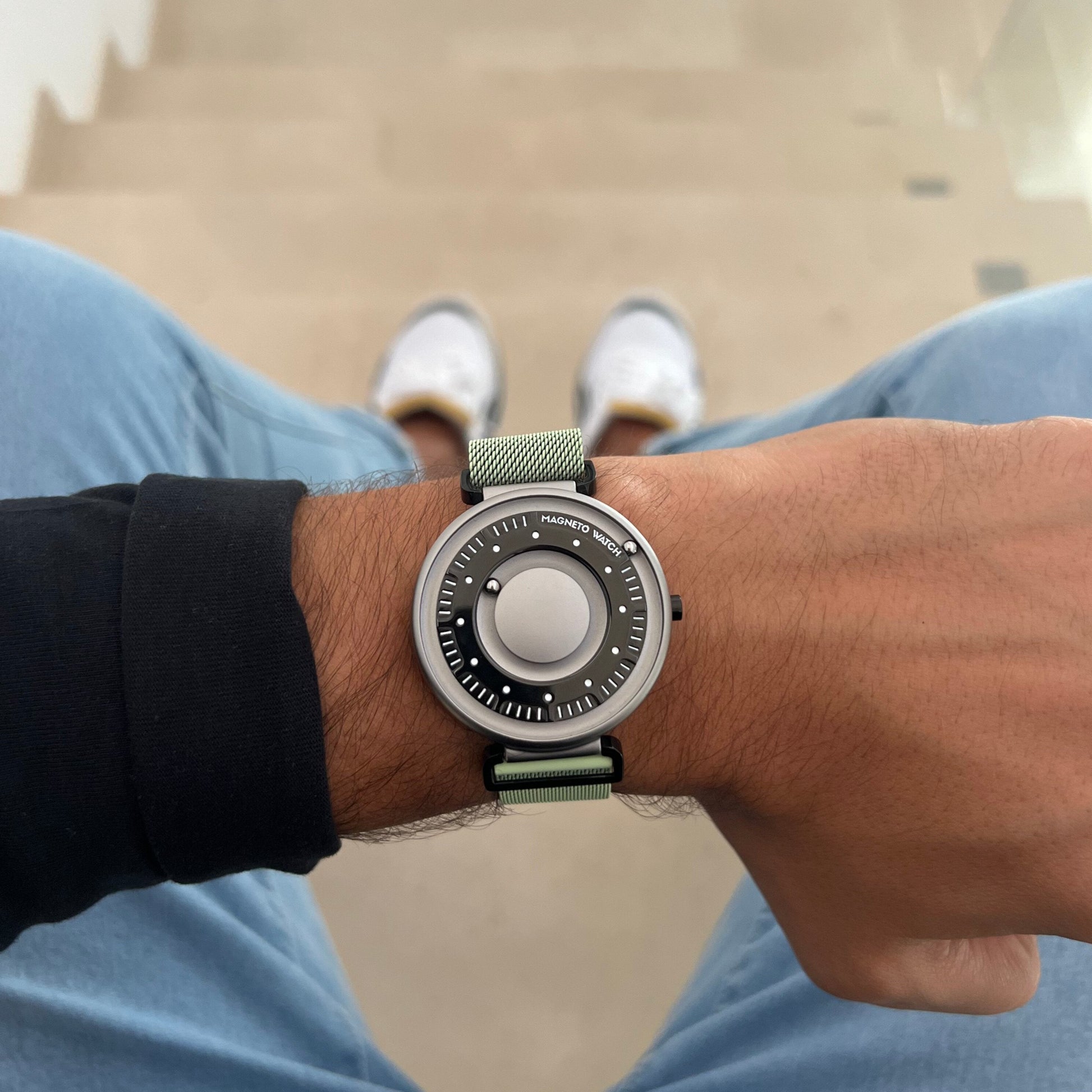  Magneto Watch - Primus Titan Maschenarmband Mint - Lifestyle