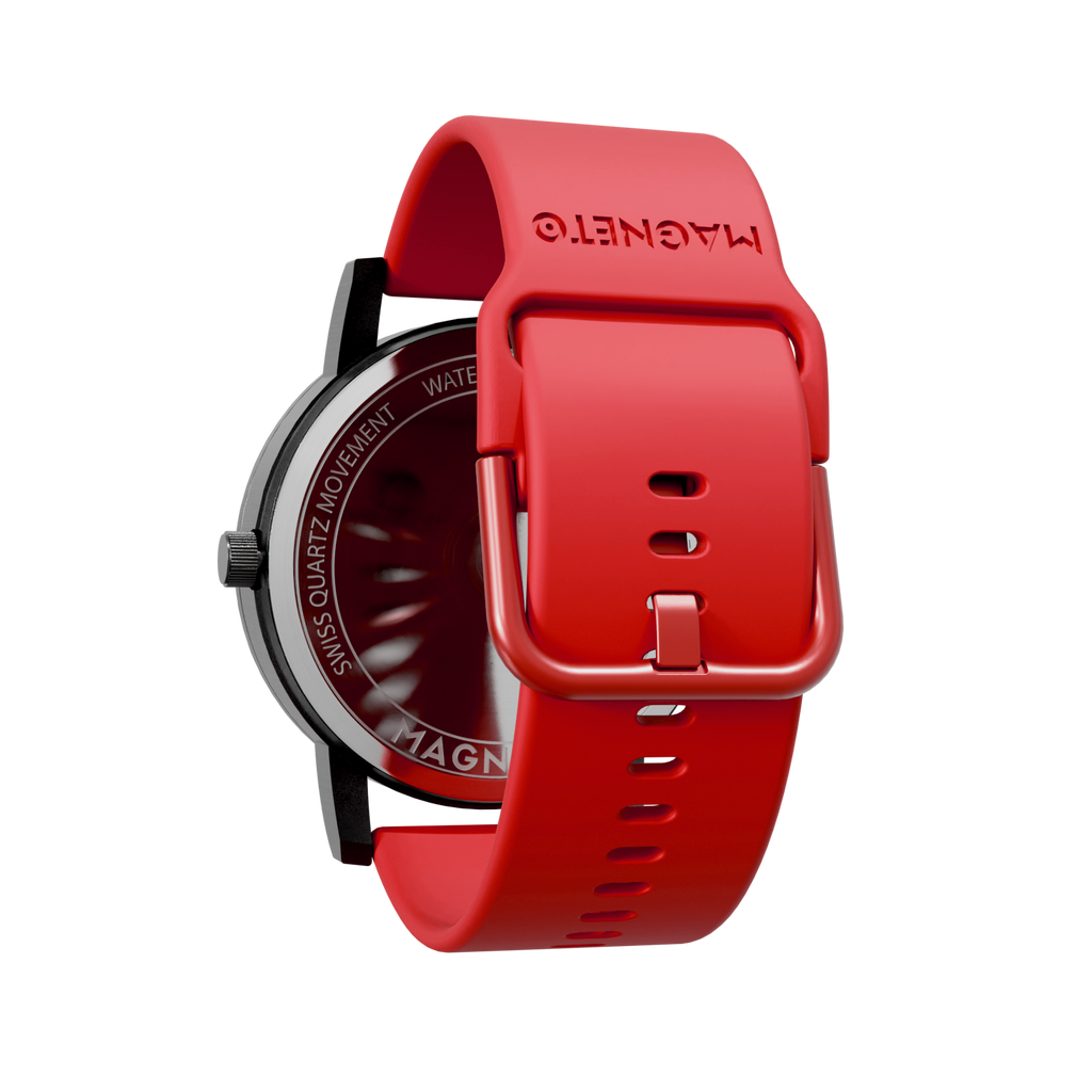 Magneto-Watch-Silikon-Rot-Side