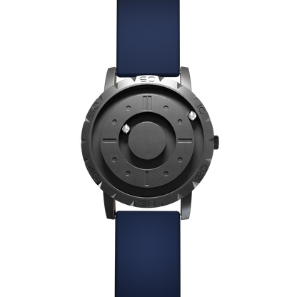 Magneto-Watch-Komet-Black-Silikon-Blau-Front